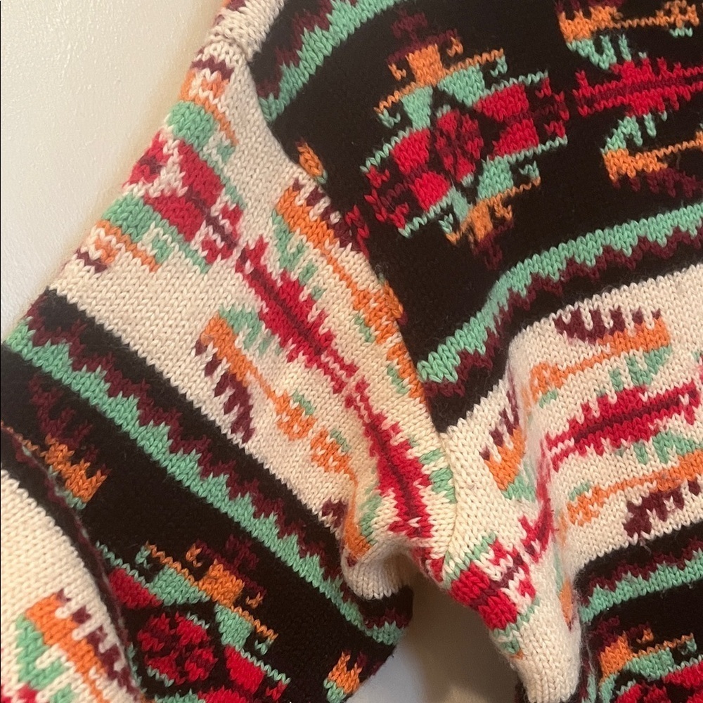 Kookai Italian Wool Blend Multicolor Patterned Sweater Medium - Picture 7 of 13